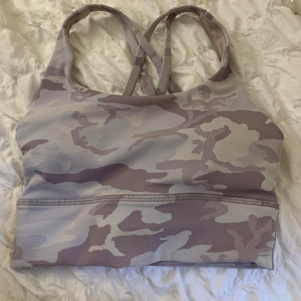 NWOT Lululemon Camo Sports Bra Size 2